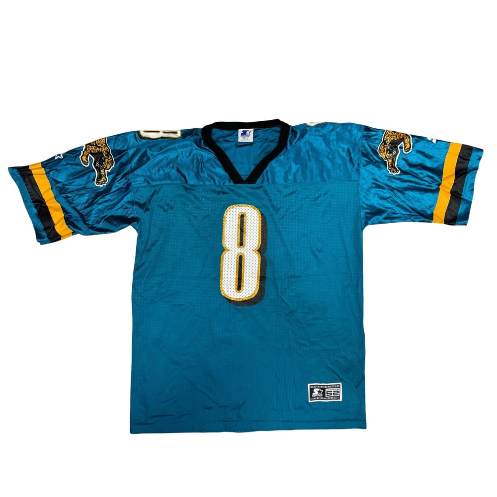 Vintage Starter Jacksonville Jaguars Mark Brunell 8 Jersey Teal Mens 52 XL 1995